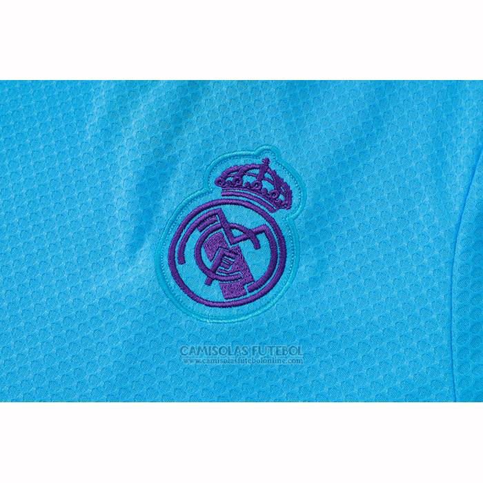 Fato de Treino Real Madrid Manga Curta 2025-2026 Azul - Calcas Curta